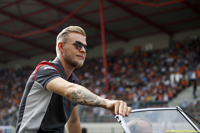 Кевин Магнуссен на Параде пилотов в Спа, Гран При Бельгии 2017 года