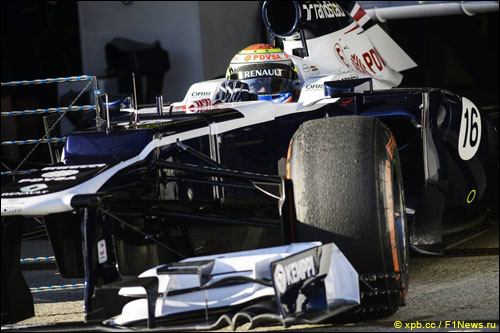 Пастор Мальдонадо на тестах в Хересе