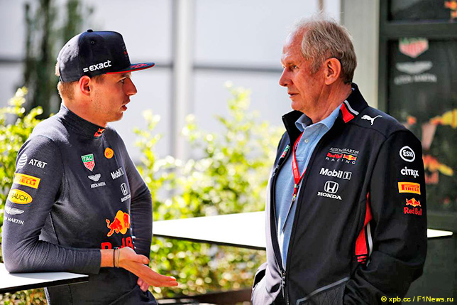 Макс Ферстаппен и Хельмут Марко