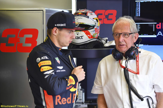 Макс Ферстаппен и Хельмут Марко