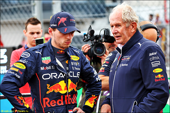 Макс Ферстаппен и Хельмут Марко