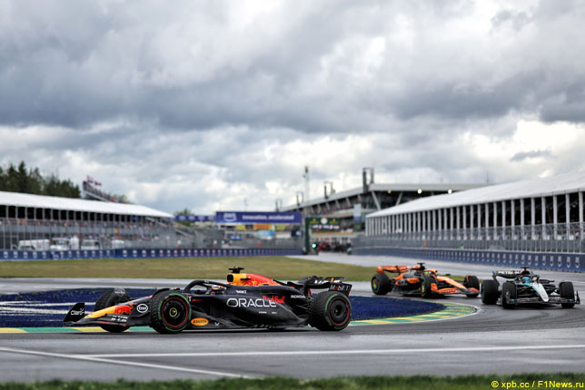 Макс Ферстаппен, Джордж Расселл и Оскар Пиастри