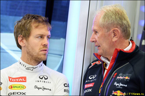 Себастьян Феттель и Хельмут Марко