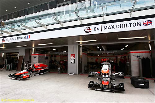 Боксы Marussia на Сочи Автодроме