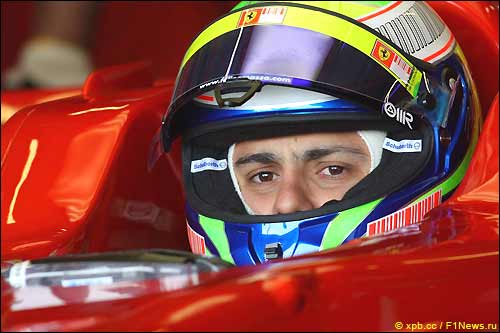 Фелипе Масса на тестах в Сильверстоуне