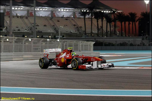 Фелипе Масса на трассе Гран При Абу-Даби