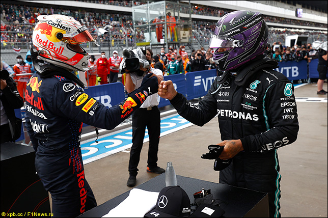 Макс Ферстаппен и Льюис Хэмилтон