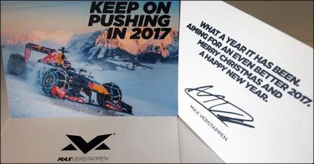 Открытка Макса Ферстаппена