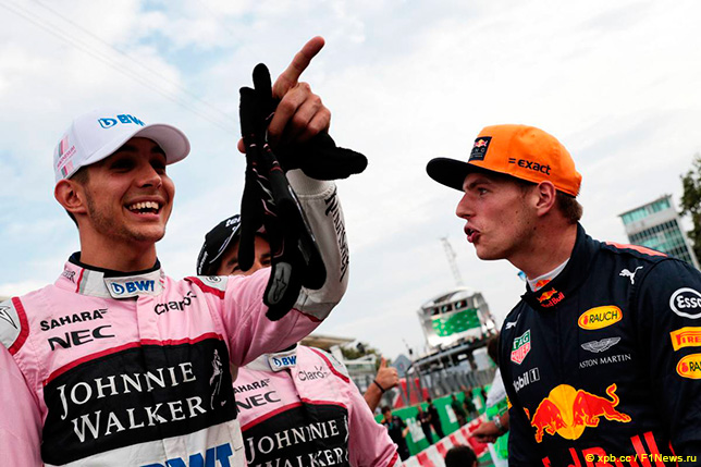 Эстебан Окон и Макс Ферстаппен