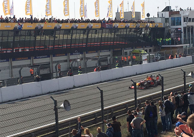 Макс Ферстаппен на трассе в Зандфорте во время Jumbo Racing Days