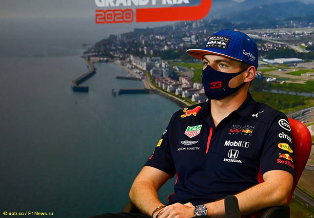 Макс Ферстаппен на пресс-конференции FIA в Сочи