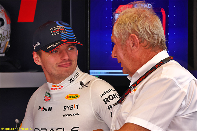 Макс Ферстаппен и Хельмут Марко