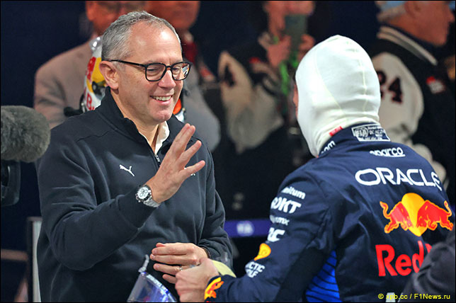 Стефано Доменикали и Макс Ферстаппен