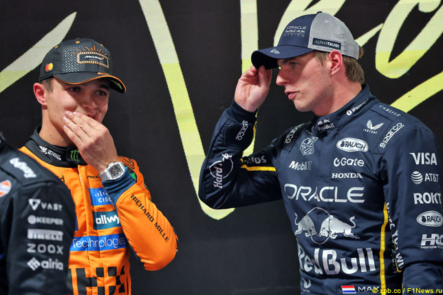 Ландо Норрис и Макс Ферстаппен