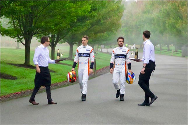 Стоффель Вандорн и Фернандо Алонсо (пресс-служба McLaren / Chandon)