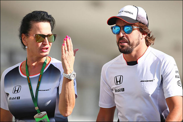 Сильвия Хоффер и Фернандо Алонсо