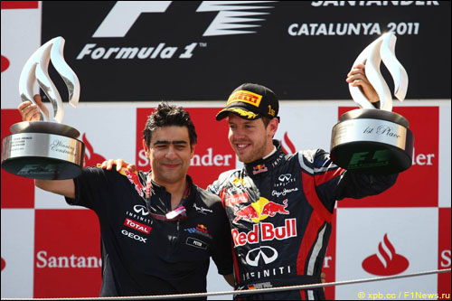 Питер Продрому и Себастьян Феттель, Гран При Испании 2011