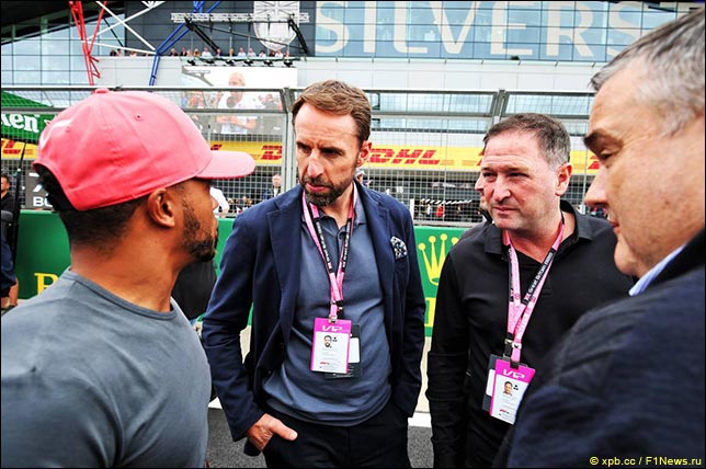 Гарет Саутгейт на Гран При Великобритании