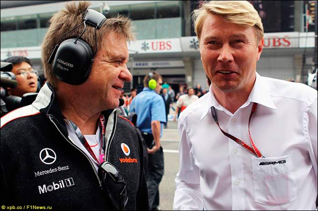 Аки Хинтса и Мика Хаккинен