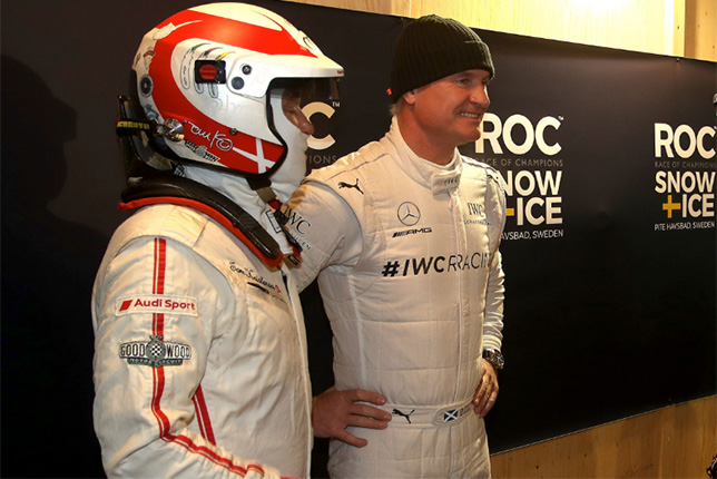 Том Кристенсен и Дэвид Култхард на Гонке чемпионов, фото пресс-службы ROC