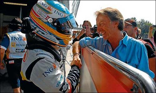 Фернандо Алонсо и Лука ди Монтедземоло (справа)