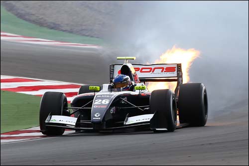 Взрыв мотора на машине Николая Марценко