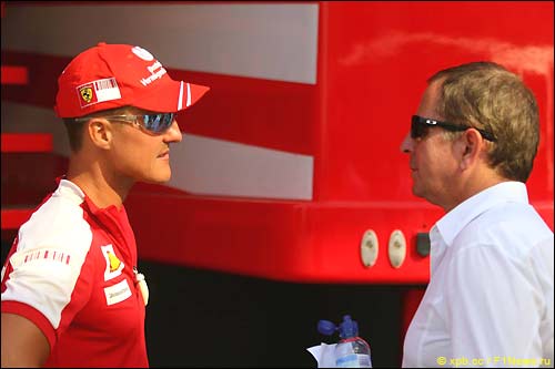 Михаэль Шумахер и Мартин Брандл