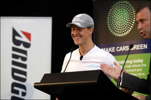 Михаэль Шумахер принял участие в акции Bridgestone