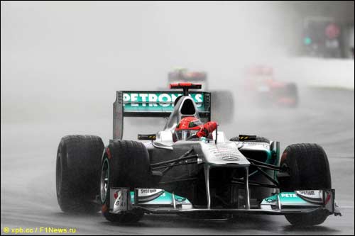 Михаэль Шумахер на трассе Гран При Канады