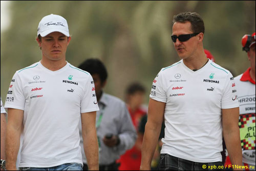 Нико Росберг и Михаэль Шумахер