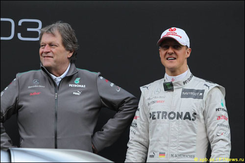 Норберт Хауг и Михаэль Шумахер