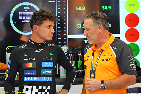 Ландо Норрис и Зак Браун