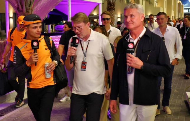 Ландо Норрис, Мика Хаккинен и Дэвид Култхард, фото XPB