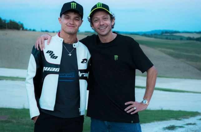 Ландо Норрис и Валентино Росси, фото из социальных сетей