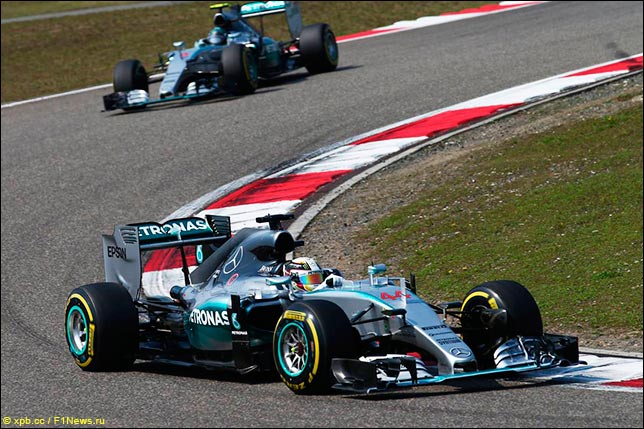 Льюис Хэмилтон и Нико Росберг