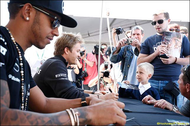 Льюис Хэмилтон и Нико Росберг