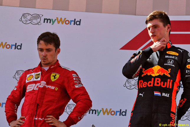 Макс Ферстаппен и Шарль Леклер