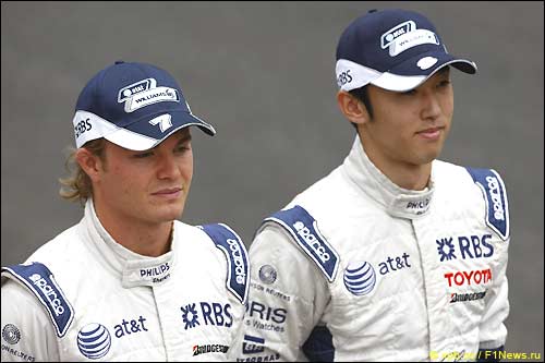 Нико Росберг и Казуки Накаджима