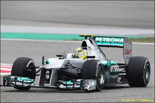 Нико Росберг на трассе Гран При Китая