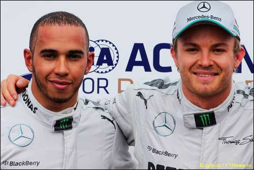 Льюис Хэмилтон и Нико Росберг