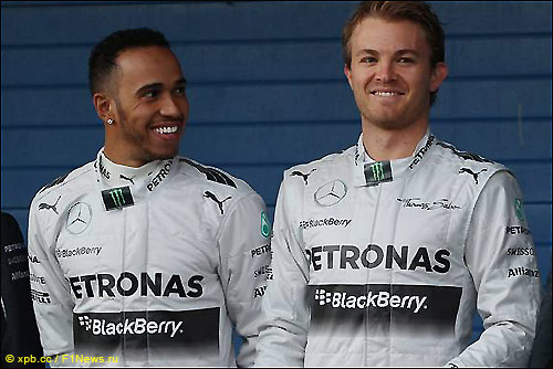 Льюис Хэмилтон и Нико Росберг