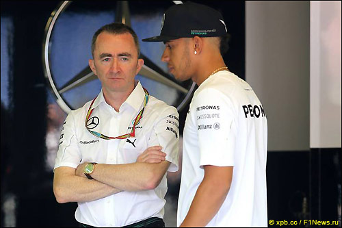 Падди Лоу и Льюис Хэмилтон