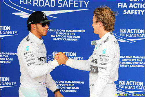 Льюис Хэмилтон и Нико Росберг