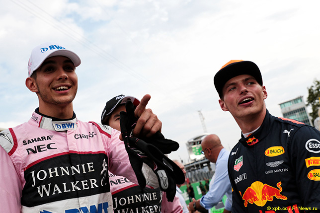 Эстебан Окон и Макс Ферстаппен