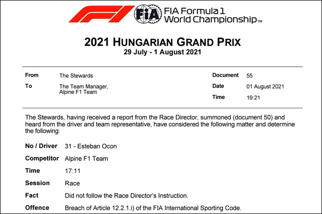 Документ FIA