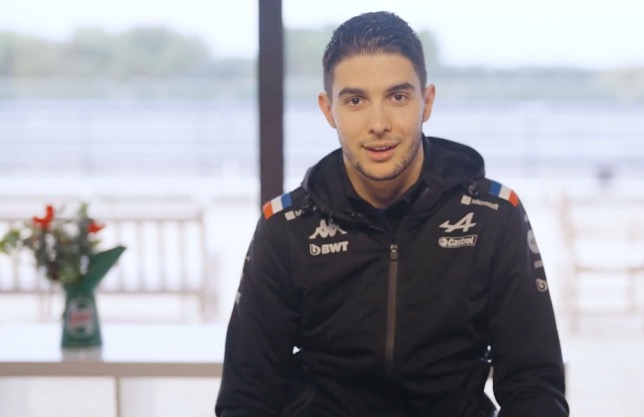 Эстебан Окон, стоп-кадр из интервью Castrol