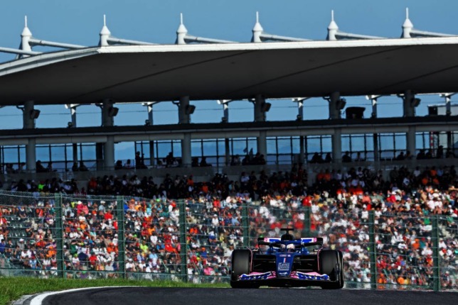 Эстебан Окон за рулём машины Alpine на Гран При Японии 2023 года, фото XPB