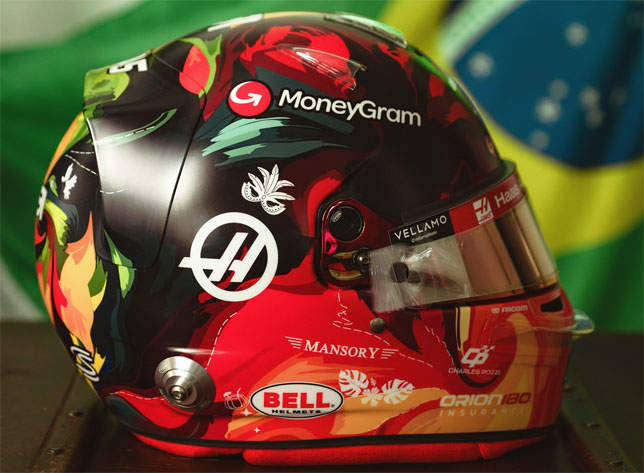 Шлем Эстабана Окона для Гран При Сан-Паулу