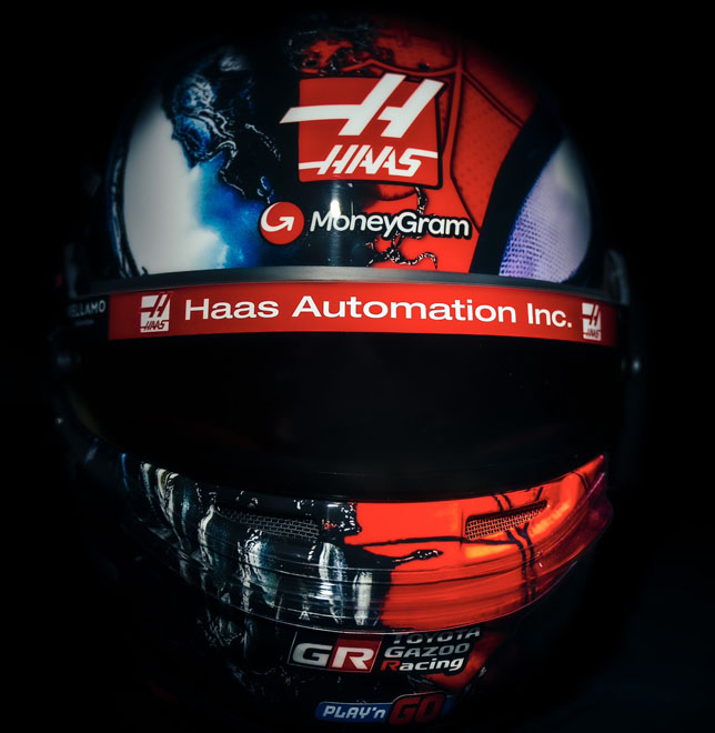 Шлем Эстабана Окона для Гран При Лас-Вегаса