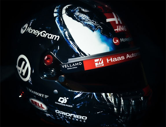 Шлем Эстабана Окона для Гран При Лас-Вегаса